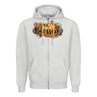 Dove Grey blessed Zipper Hoodie - CowGirlArtShop