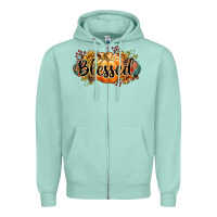 Seafoam blessed Zipper Hoodie - CowGirlArtShop