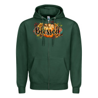Sports Green blessed Zipper Hoodie - CowGirlArtShop