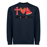 Navy Faith Love Watermelon Heavyweight Sweatshirt - Bettercallsaul