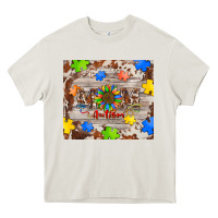 Cream autism mom Heavy Core Tee - BarkalooDesign