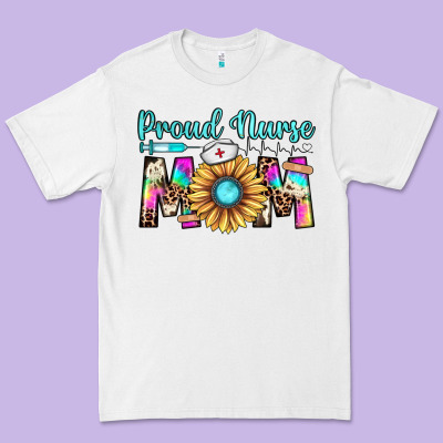 Proud Nurse Mom Premium Tee Designed By Jahusdesignshop