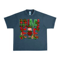 Midnight Navy Mimi Elf with Knitting Christmas Urban Heavy Tee - BundleAndBundleShop