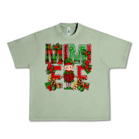 Oil Green Mimi Elf with Knitting Christmas Urban Heavy Tee - BundleAndBundleShop