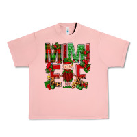 Salmon Mimi Elf with Knitting Christmas Urban Heavy Tee - BundleAndBundleShop