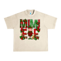 Sandshell Mimi Elf with Knitting Christmas Urban Heavy Tee - BundleAndBundleShop