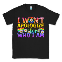 Black LGBTQ I Won't Apologize For Who I Am Classic Tee - BundleAndBundleShop