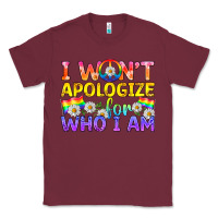 Burgundy LGBTQ I Won't Apologize For Who I Am Classic Tee - BundleAndBundleShop