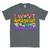 Charcoal Heather LGBTQ I Won't Apologize For Who I Am Classic Tee - BundleAndBundleShop
