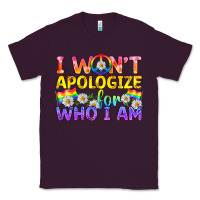 Plum LGBTQ I Won't Apologize For Who I Am Classic Tee - BundleAndBundleShop