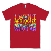 Red LGBTQ I Won't Apologize For Who I Am Classic Tee - BundleAndBundleShop