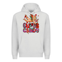 Dove Grey cupids candy olivia Premium Hoodie - OliviaCreatesArt
