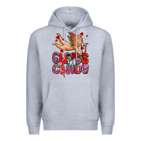 Heather Grey cupids candy olivia Premium Hoodie - OliviaCreatesArt