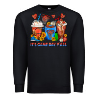 Black It's Game Day Y'all Basketball Coffee Cups Premium Sweatshirt - FaDigitalArtStudio