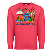 Cardinal It's Game Day Y'all Basketball Coffee Cups Premium Sweatshirt - FaDigitalArtStudio