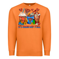 Carrot It's Game Day Y'all Basketball Coffee Cups Premium Sweatshirt - FaDigitalArtStudio