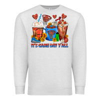 Oatmeal Heather It's Game Day Y'all Basketball Coffee Cups Premium Sweatshirt - FaDigitalArtStudio