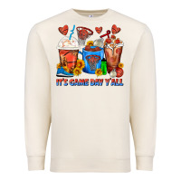 It's Game Day Y'all Basketball Coffee Cups Premium Sweatshirt | Teevron