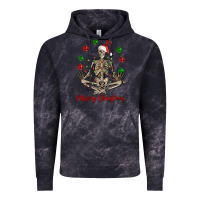 Cloud Black Merry Christmas skeleton Vintage Hoodie - NancyCooperArtShop