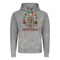 Cloud Rock Merry Christmas skeleton Vintage Hoodie - NancyCooperArtShop