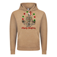 Vintage Coffee Merry Christmas skeleton Vintage Hoodie - NancyCooperArtShop