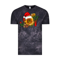 Cloud Black joy christmas with sunflower bbs Vintage Tee - BundleAndBundleShop