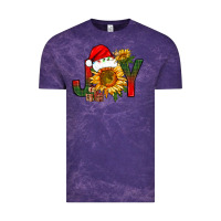 Cloud Purple joy christmas with sunflower bbs Vintage Tee - BundleAndBundleShop