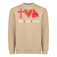 Mushroom Faith Love Watermelon Heavyweight Sweatshirt - Bettercallsaul