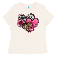 Bone valentines day western hearts and sunflower Ladies Tee - Jasminsmagicworld