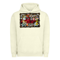 Pigment Pistachio Happy Easter Urban Hoodie - CowhideDigitalArt