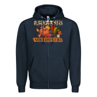 Navy just a girl who loves fall Zipper Hoodie - CowGirlArtShop
