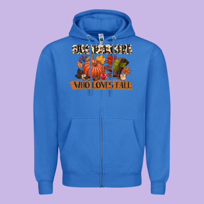Just A Girl Who Loves Fall Zipper Hoodie Designed By Cowgirlartshop