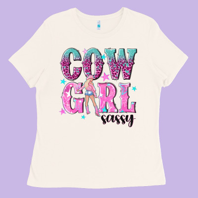 Cowgirl Sassy With Pink Cowgirl Ladies Tee Designed By Nancycooperartshop