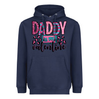 Navy daddy is my valentine Heavyweight Hoodie - OliviaCreatesArt
