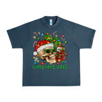 Midnight Navy Christmas Vibes Urban Heavy Tee - BundleAndBundleShop