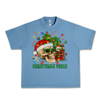 Pebble Blue Christmas Vibes Urban Heavy Tee - BundleAndBundleShop
