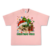 Salmon Christmas Vibes Urban Heavy Tee - BundleAndBundleShop
