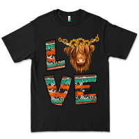 Black love highland cow Premium Tee - Jasminsmagicworld