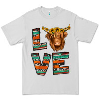 Dove Grey love highland cow Premium Tee - Jasminsmagicworld