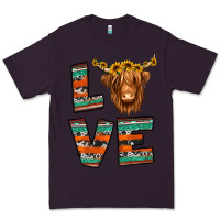 Plum love highland cow Premium Tee - Jasminsmagicworld