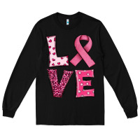 Black Western Breast Cancer Love Long Sleeve Tee - RanaPortraitStore