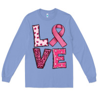 Colony Blue Western Breast Cancer Love Long Sleeve Tee - RanaPortraitStore