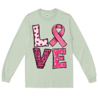 Matcha Western Breast Cancer Love Long Sleeve Tee - RanaPortraitStore