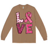Toasted Coconut Western Breast Cancer Love Long Sleeve Tee - RanaPortraitStore