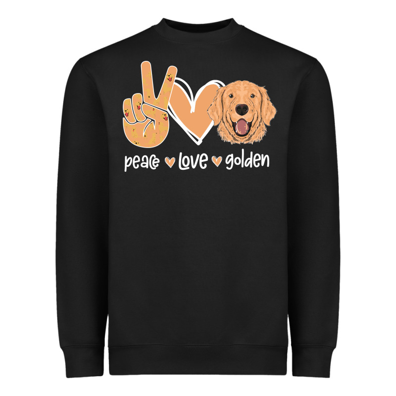 Peace Love Golden Heavyweight Sweatshirt by Bettercallsaul | Teevron
