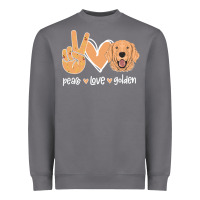 Storm Peace Love Golden Heavyweight Sweatshirt - Bettercallsaul