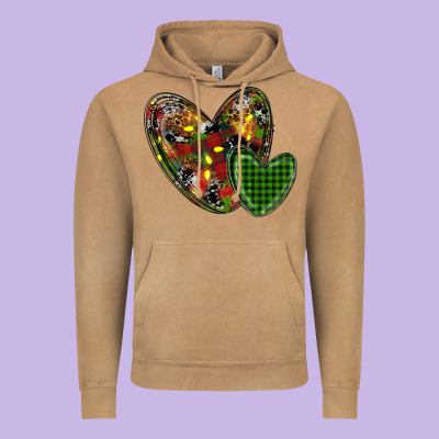 Christmas Heart Vintage Hoodie Designed By Ranaportraitstore