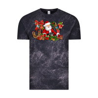 Cloud Black joy christmas with santa bbs Vintage Tee - BundleAndBundleShop