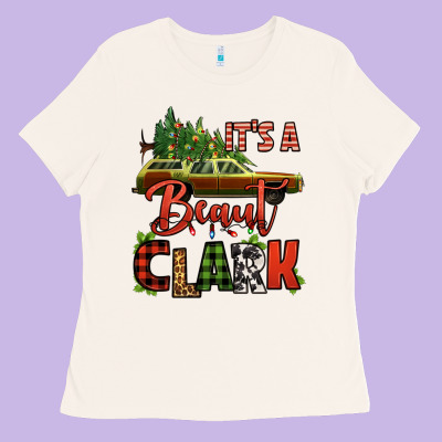 It's A Beaut Clark Christmas Vacation Car Ladies Tee Designed By Jasminsmagicworld