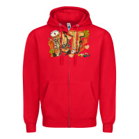 Red fall rt Zipper Hoodie - CowGirlArtShop